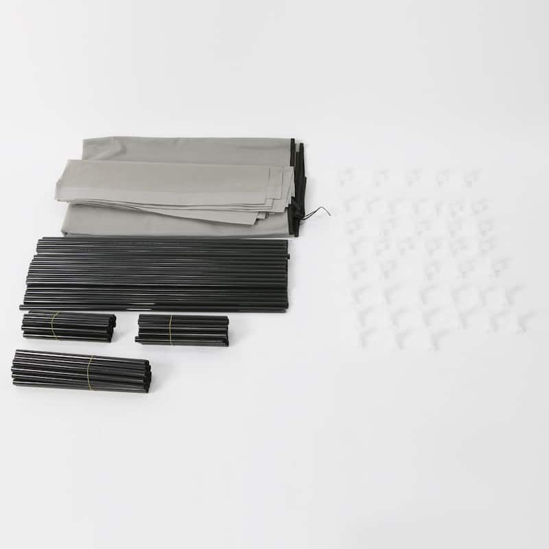 6-Row 2-Line Non-woven Fabric Shoe Rack
