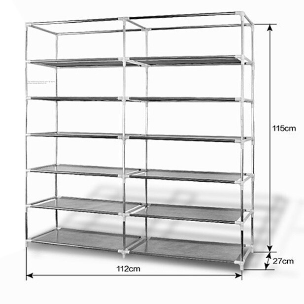 Shop Black Friday Deals On Grey Fabric Shoe Rack On Sale Overstock 14781299