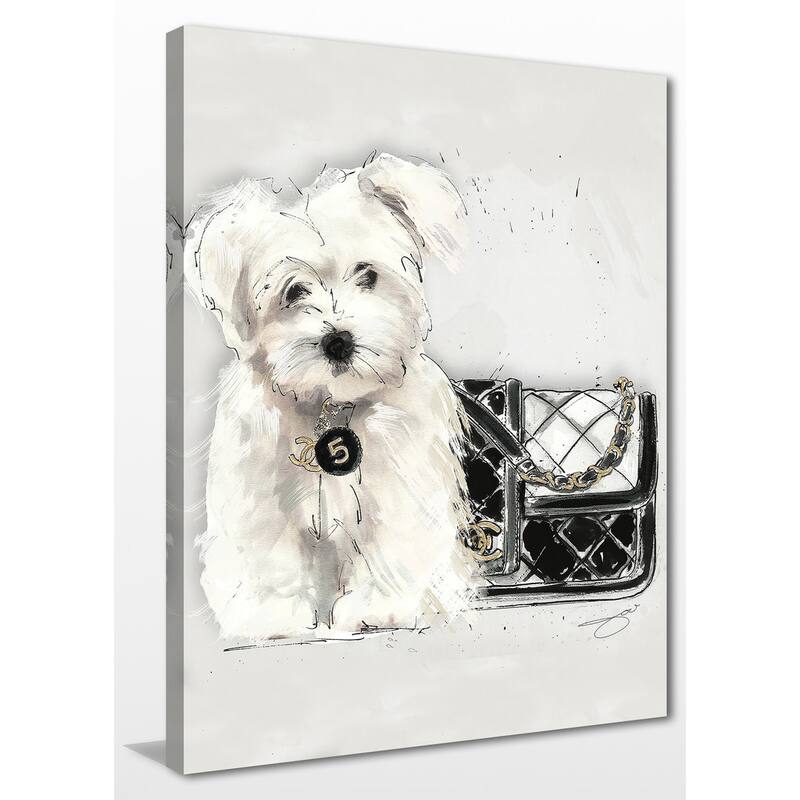 BY Jodi "Coco pup" Giclee Stretched Canvas Wall Art