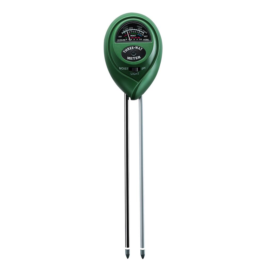 3-in-1 Soil pH/Moisture/Light Intensity Meter Plant Tester for Gardening and Plant Growth