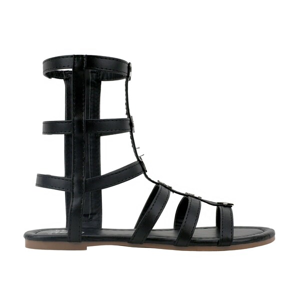 tall white gladiator sandals