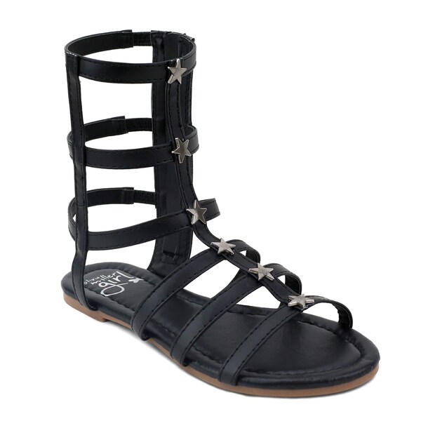 tall white gladiator sandals