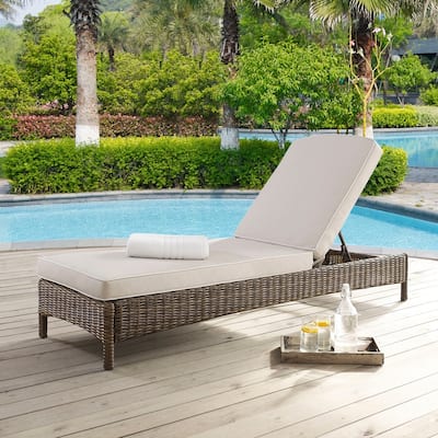 Crosley Bradenton Chaise Lounge with Sand Cushions