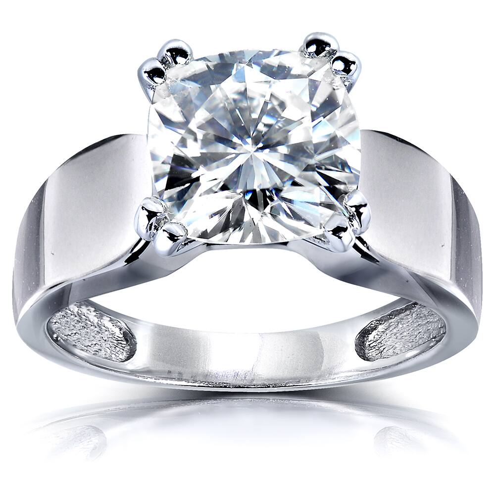 Shop Annello By Kobelli 14k White Gold 2 3 4ct Cushion Moissanite