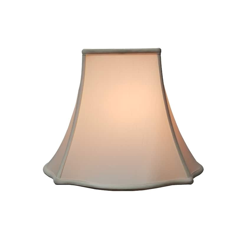 Royal Designs Fancy Square Bell Eggshell Lamp Shade, 4 x 10 x 8.5