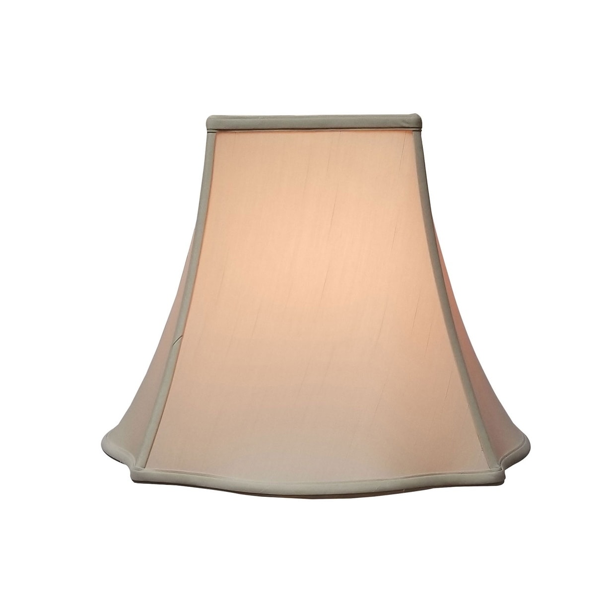 Royal Designs Fancy Square Bell Beige Lamp Shade, 5 x 12 x Tan for sale