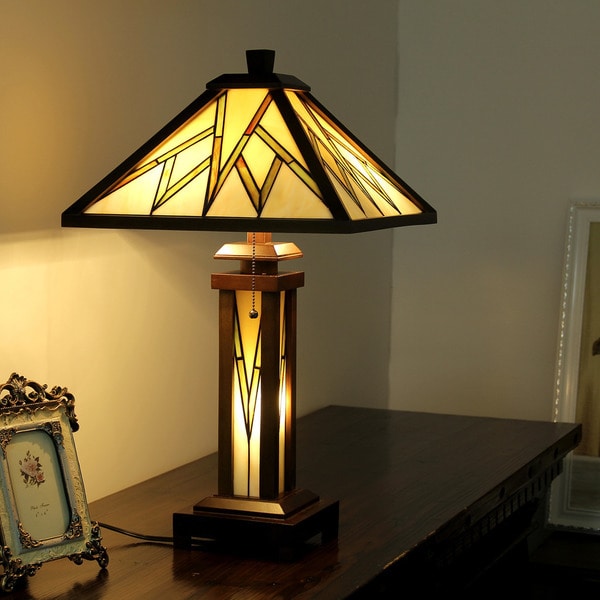 dual lit table lamp