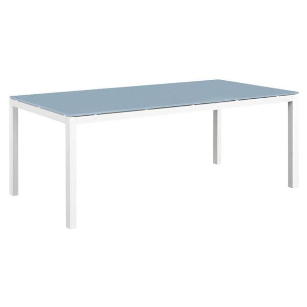 Urban Furnishing 9 Piece Modern Outdoor Patio Dining Set White