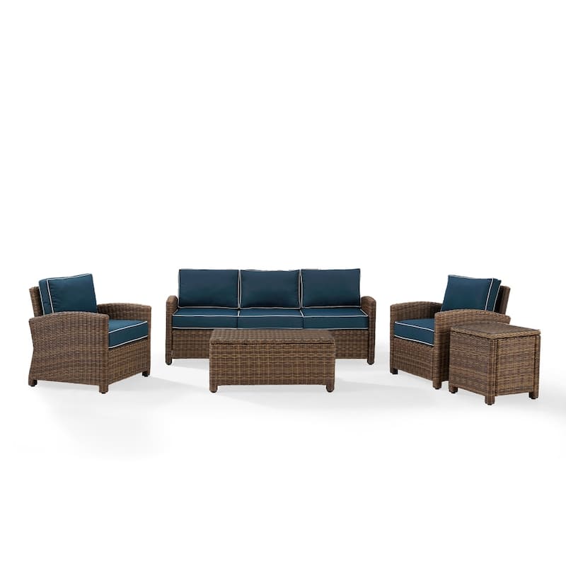 Crosley Bradenton 5-Piece Outdoor Wicker Set