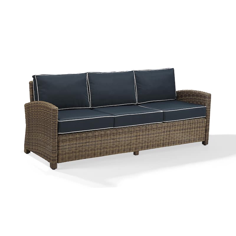 Crosley Bradenton Sofa with Navy Cushions