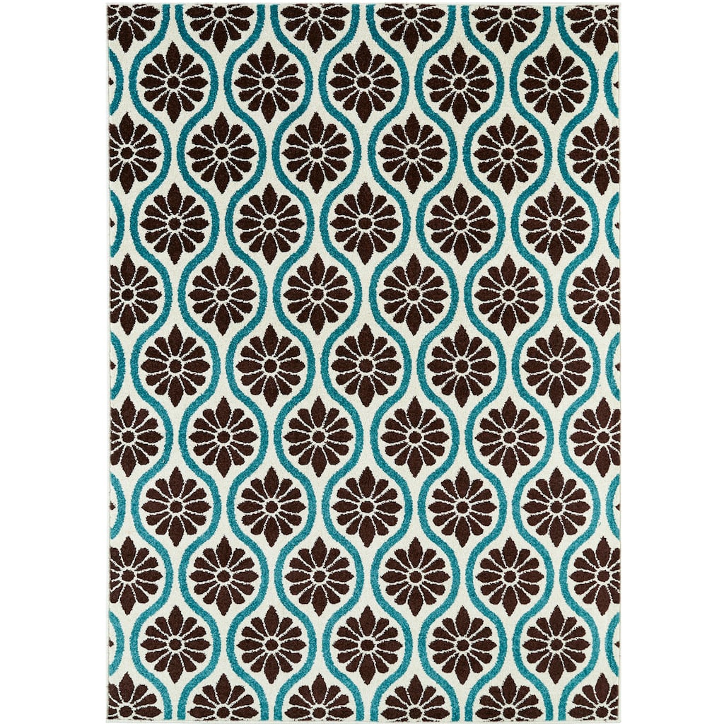 Lifestyles Cosmo Floral Indoor/Outdoor Area Rug