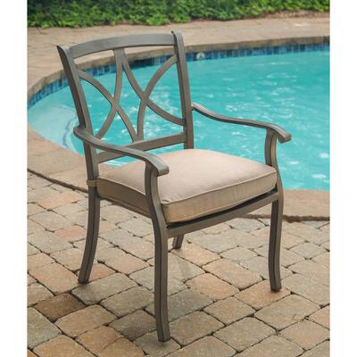 Agio Davenport Grey Aluminum Outdoor Dining Chair