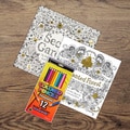 Adult Coloring Books and Colored Pencil Set