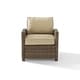 Bradenton Outdoor Wicker Arm Chair with Sand Cushions - Thumbnail 3