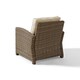 Bradenton Outdoor Wicker Arm Chair with Sand Cushions - Thumbnail 5