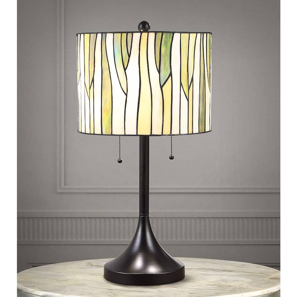Barossa 25"H Tiffany-style Green Table Lamp