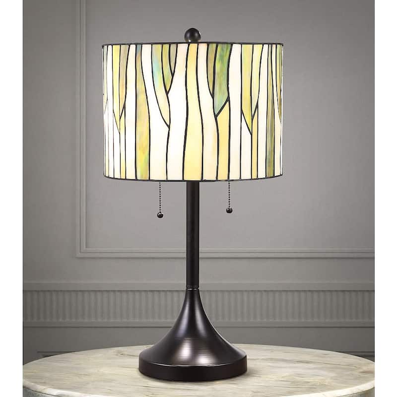 Barossa 25"H Tiffany-style Green Table Lamp