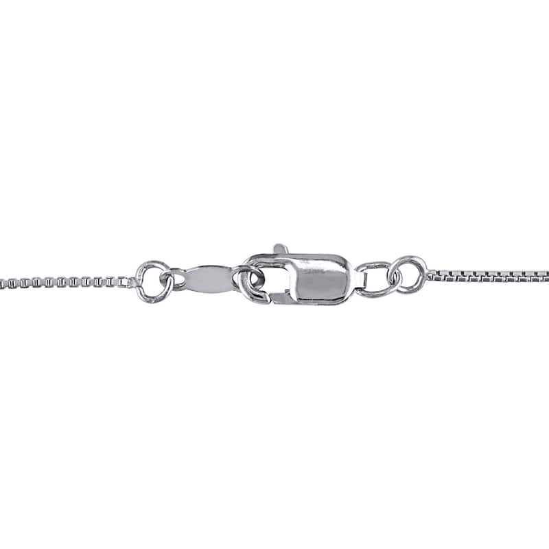 Miadora Sterling Silver Diamond Accent Giraffe Openwork Dangle Necklace