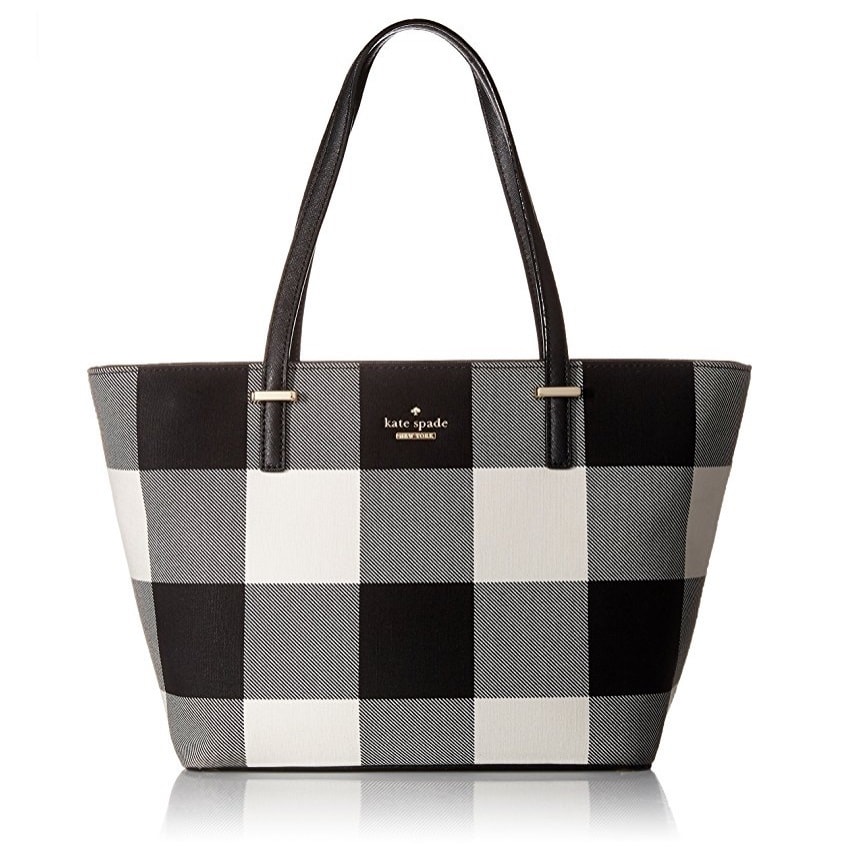 kate spade checkered tote