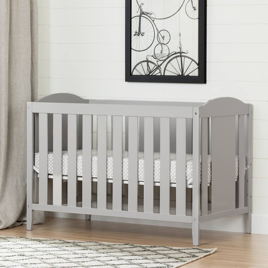 South Shore Angel Crib & Toddler's Bed, with Mattress