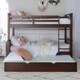Taylor & Olive Como Wood Mission Twin Bunk Bed with Trundle Unit - Thumbnail 0