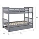 Taylor & Olive Como Wood Mission Twin Bunk Bed with Trundle Unit - Thumbnail 11