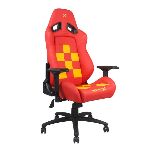 Finish Line Checkered Flag Pattern Gaming and Lifestyle Chair by