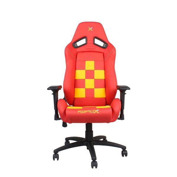 Finish Line Checkered Flag Pattern Gaming and Lifestyle Chair by