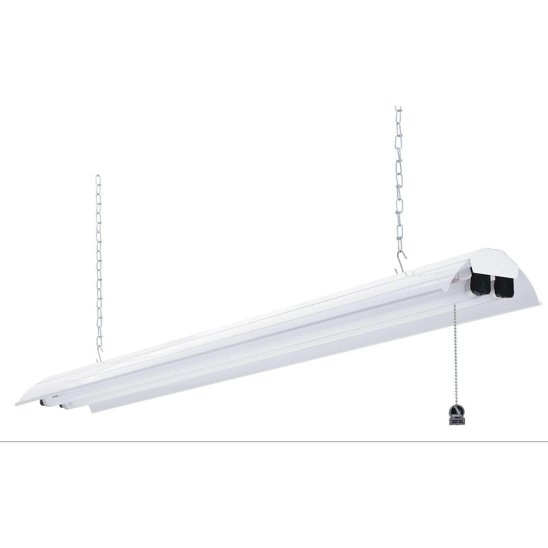 1245 SHOPLIGHT 2-Light Polished Silver Fluorescent Shop Light 1245 SHOPLIGHT 2-Light Polished Silver Fluorescent Shop Light