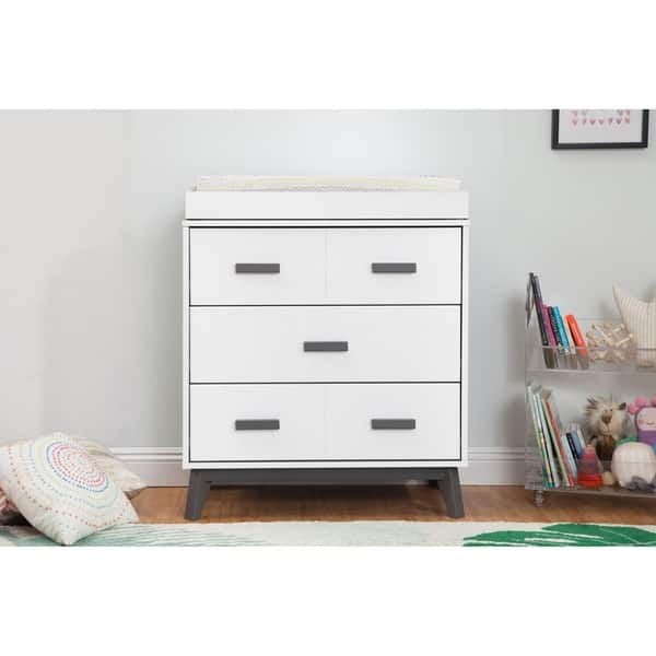 slide 2 of 24, Babyletto Scoot 3-Drawer Changer Dresser with Removable Changing Tray