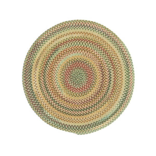 Shop Pyle Round Made to Order Braided Rug Amber (36inch) Free