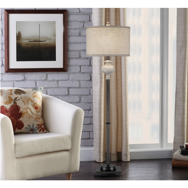 Catalina Sabina 20119-000 White Washed Weathered Floor Lamp