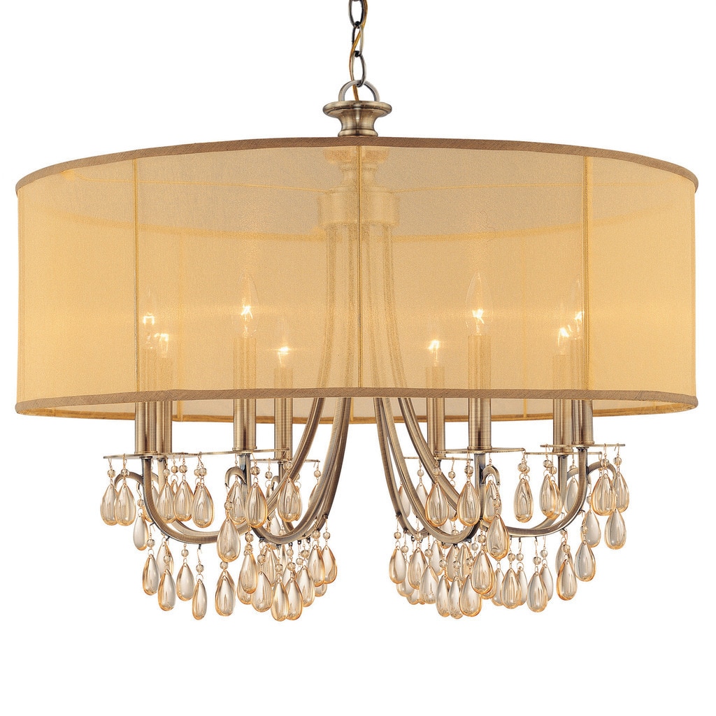 Antique Brass 8-light Chandelier - Chandeliers For Bedrooms by Overstock.com