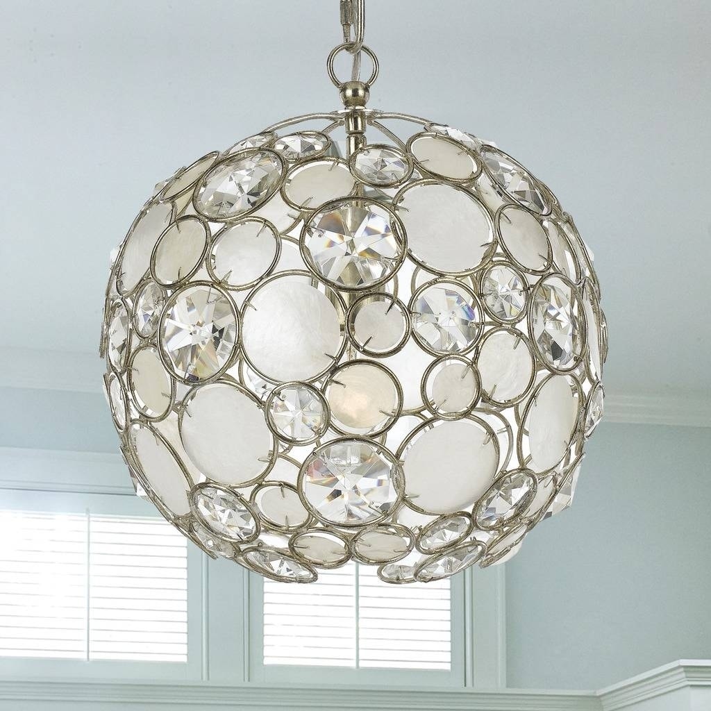 1-light Antique Silver Mini Chandelier - Chandeliers For Bedrooms by Overstock.com