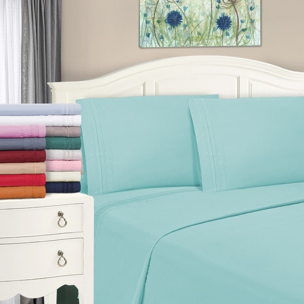 Superior Infinity Wrinkle Resistant Microfiber Embroidered Pillowcase Set (Set of 2)