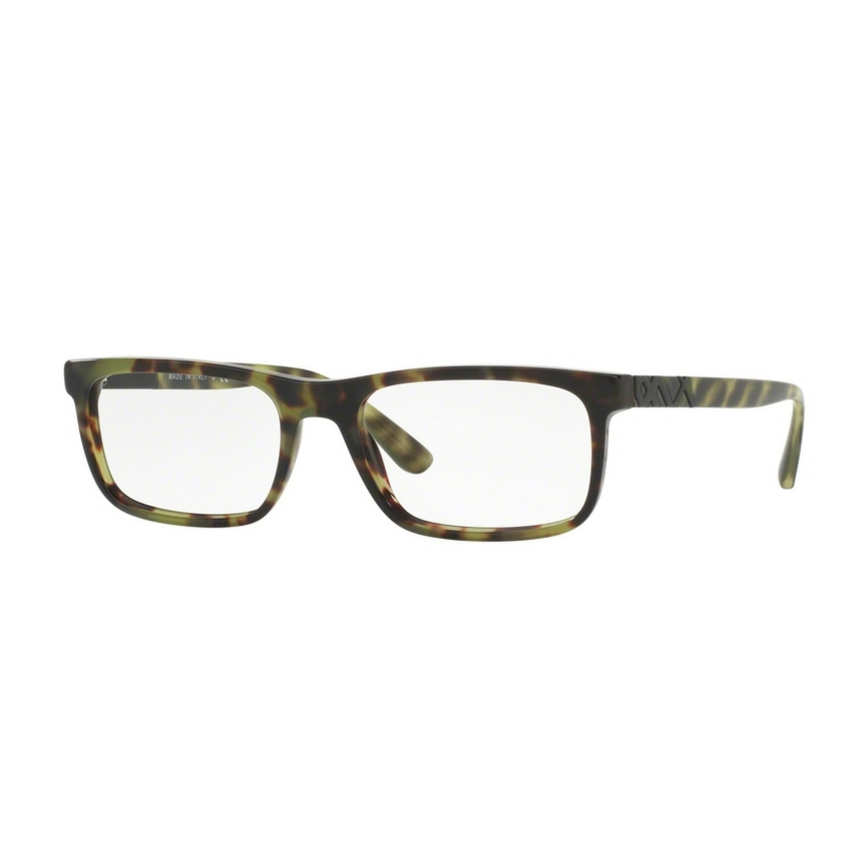 Burberry Men's BE2240F 3280 55 Rectangle Plastic Green Clear Eyeglasses