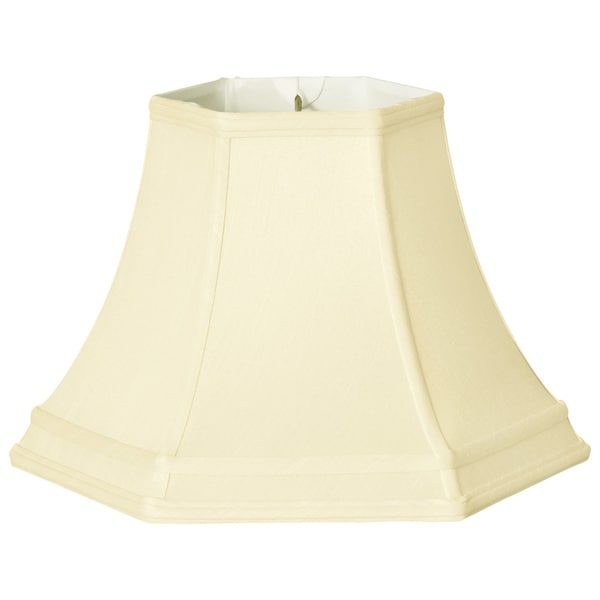 Royal Designs Hexagon Bell Gallery Basic Lamp Shade, Eggshell, 8 x