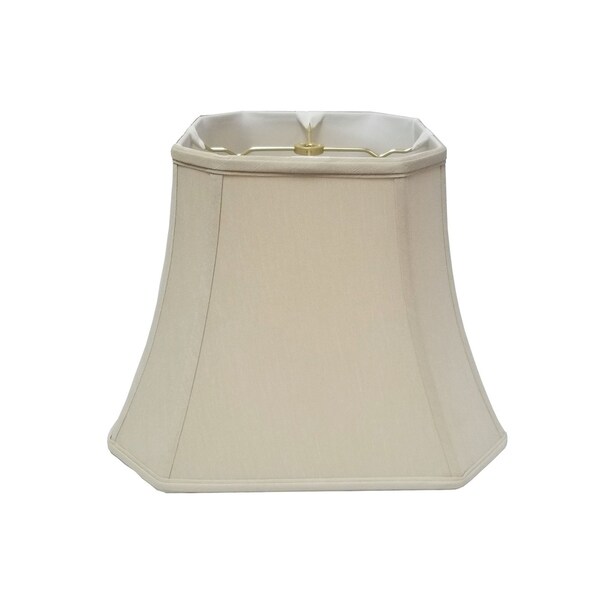 Royal Designs Square Cut Corner Bell Beige Lamp Shade, 8 x 14 x 11.25 ...