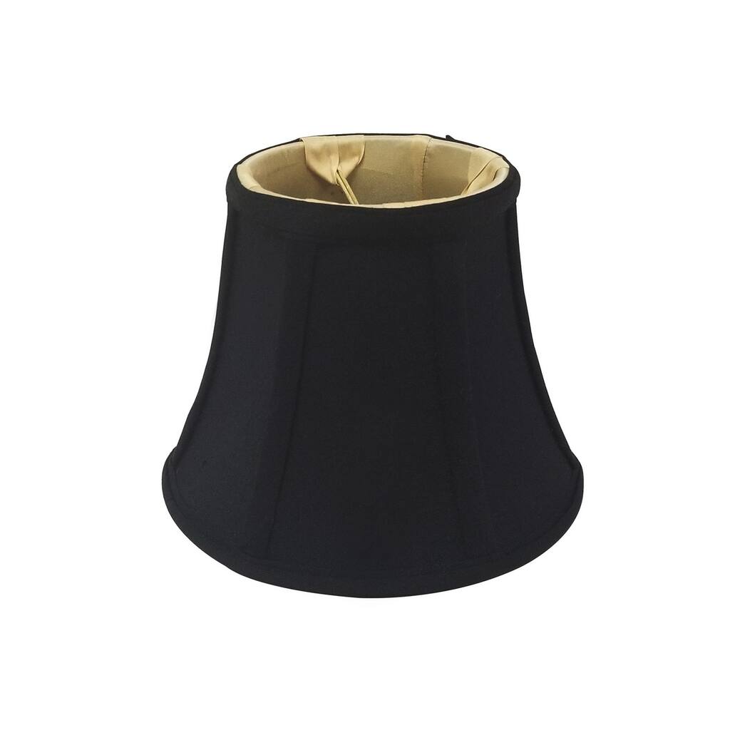 Royal Designs True Bell Black Round Clip Lamp Shade, 4 x 8 x 7