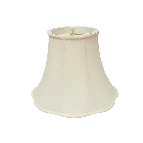 Royal Designs Bottom Outside Scallop Bell Eggshell Lamp Shade, 9 x 18 x 14