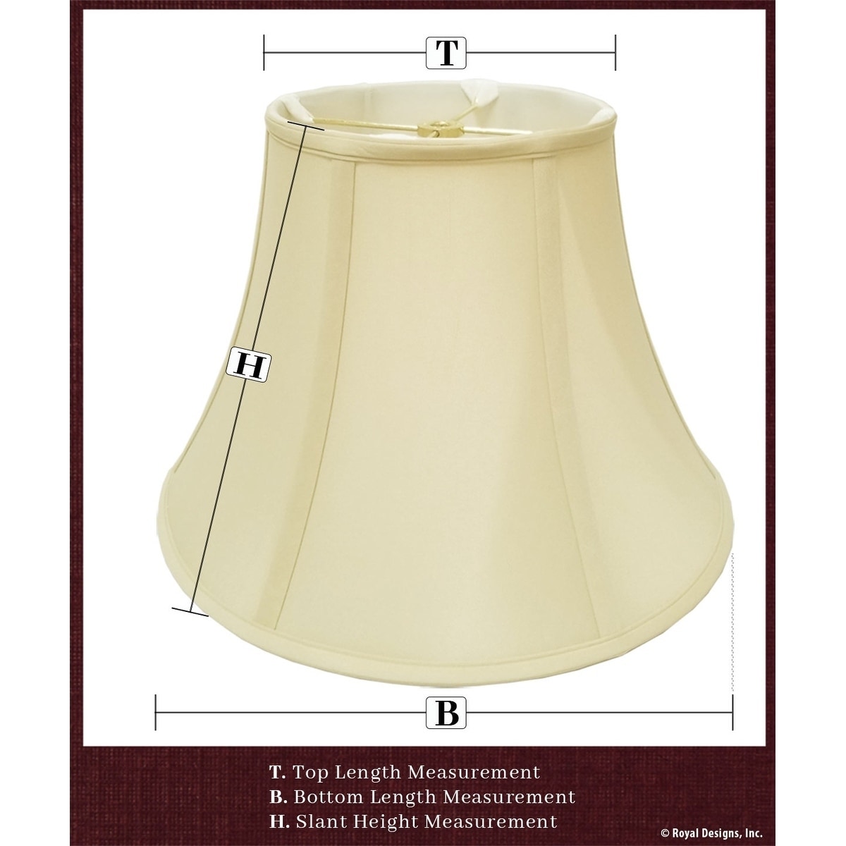 Royal Designs Flare Bottom Outside Corner Scallop Lamp Shade 
