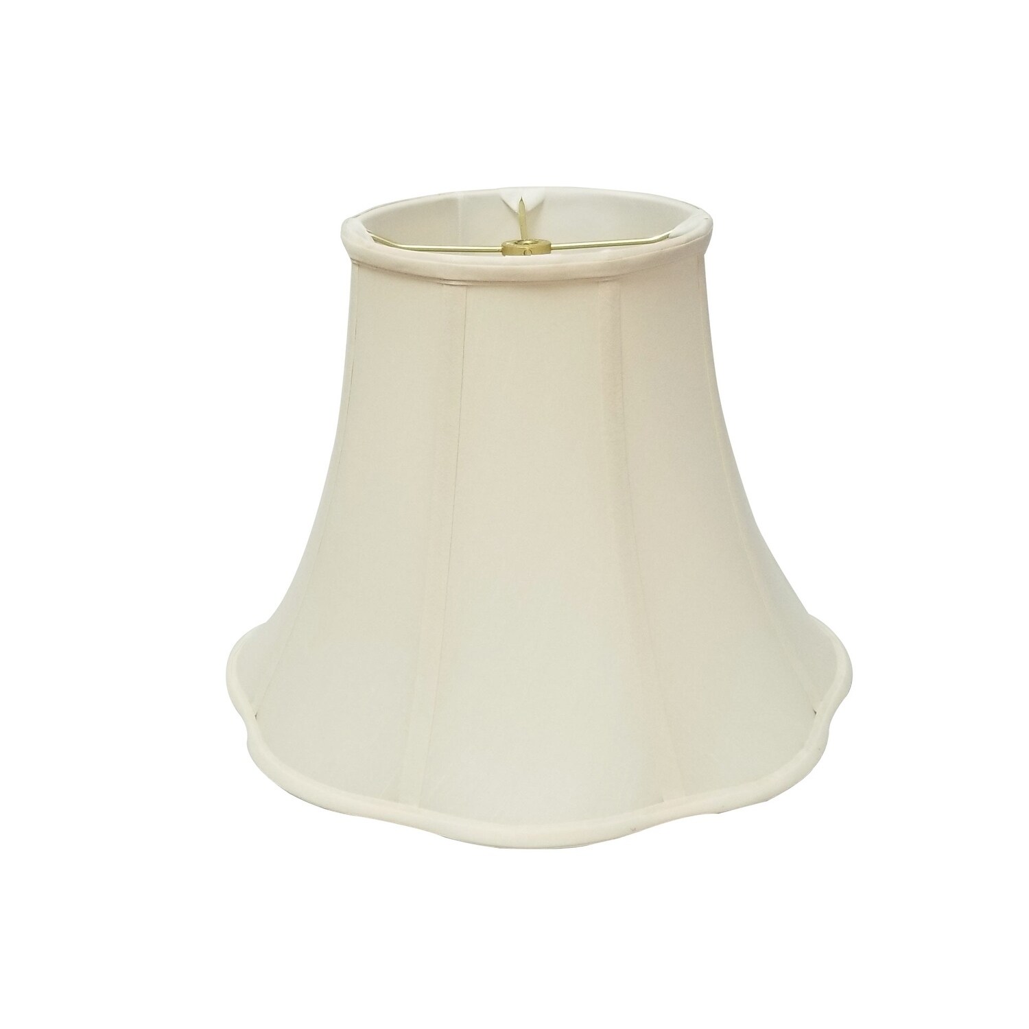 Royal Designs Bottom Outside Scallop Bell Eggshell Lamp Shade, 6