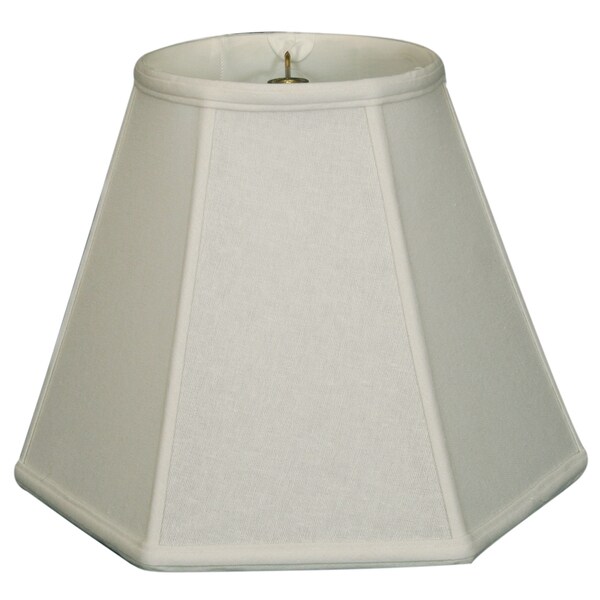 Royal Designs Hexagon Basic Lamp Shade, Linen White, 9 x 18 x 13