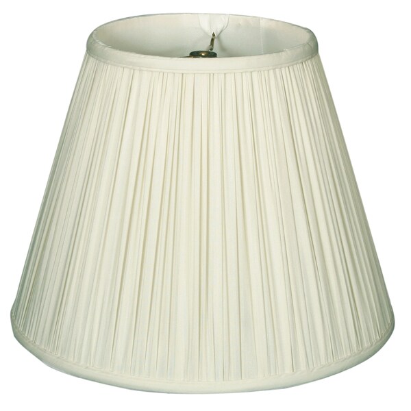 Royal Designs Deep Empire Gather Pleat Basic White Lamp Shade (10