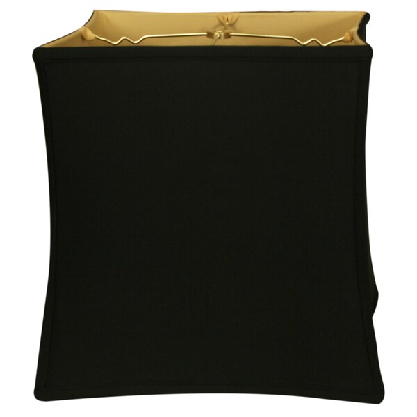 Royal Designs Square Cube Bell Basic Lamp Shade, Black, 8.5 x 9 x 10
