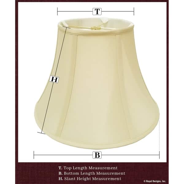 Royal Designs Modified Bell Linen White Lamp Shade 7 5 X 12 X 9 5 On Sale Overstock 14800864