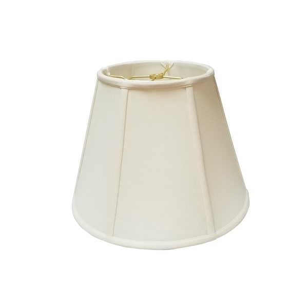 Royal Designs Deep Empire Lamp Shade Linen White 9 x 16 x 12.25