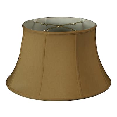 Royal Designs Shallow Drum Bell Billiotte Lamp Shade, Antique Gold, 9.5 x 15 x 9, BS-711-15AGL