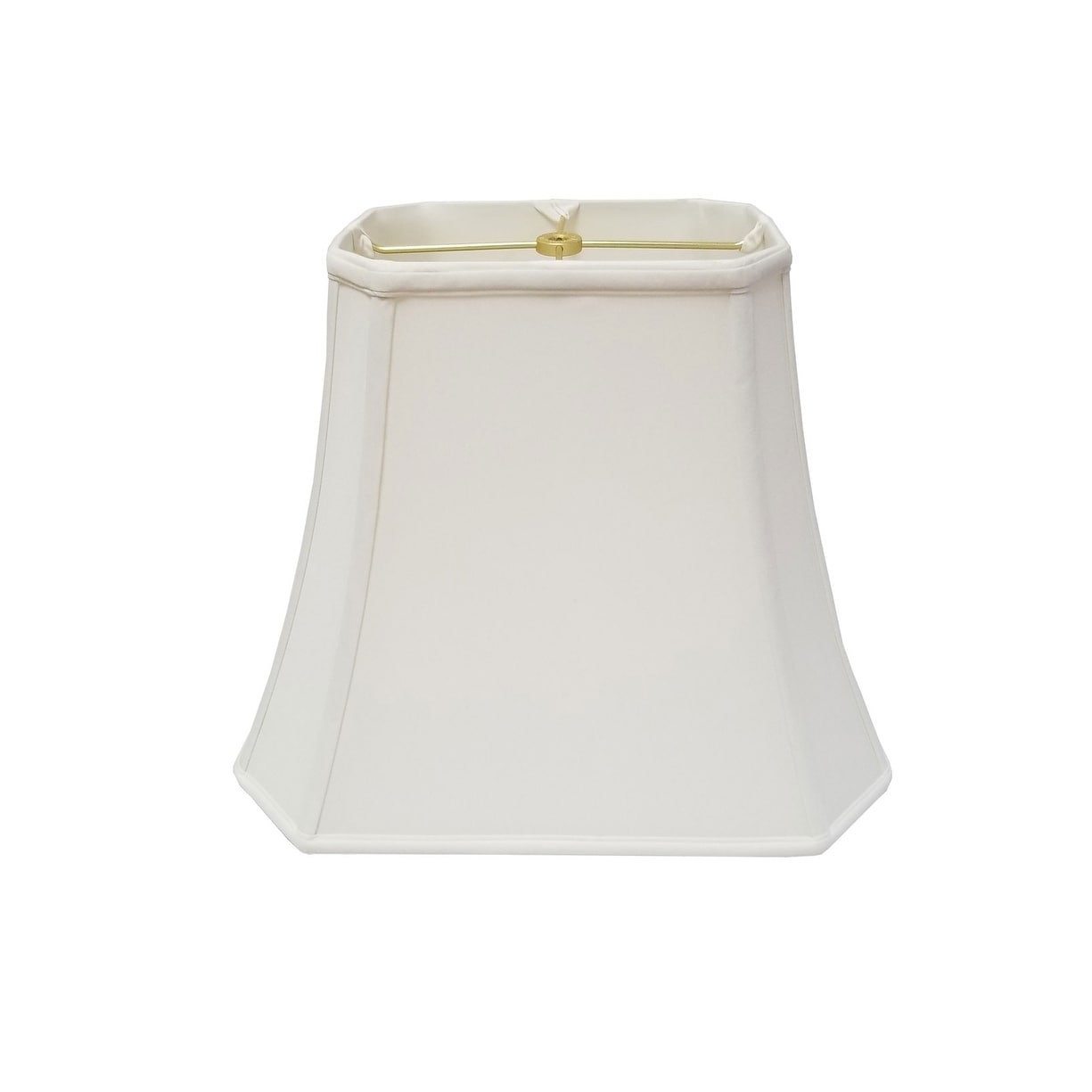 Royal Designs Rectangle Cut Corner Linen EggShell Lamp Shade 