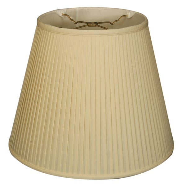 Royal Designs Empire Side Pleat Basic Lamp Shade, Eggshell, 11 x 18 x 13.5
